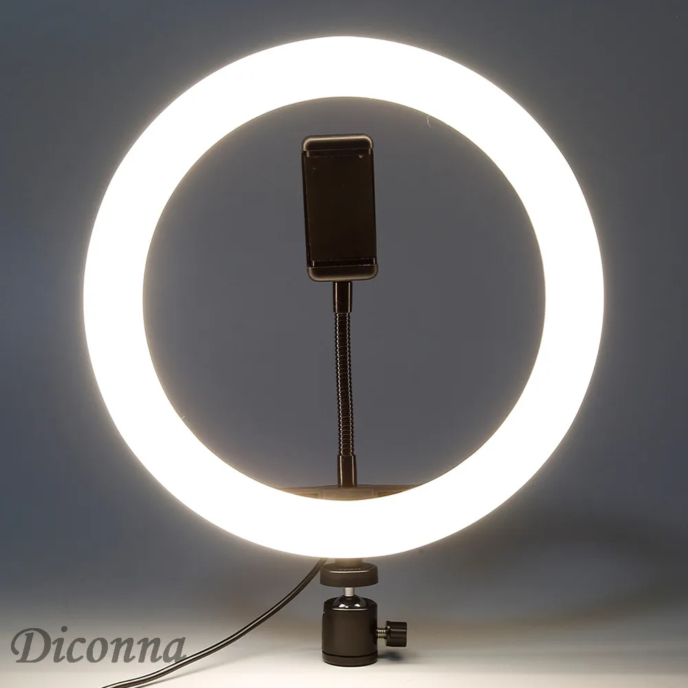 3 светильник ing режимов 120 светодиодный 10 дюймов кольцевой светильник для студийной фото-и видеосъемки с регулируемой яркостью лампы USB селфи Камера чехол для телефона