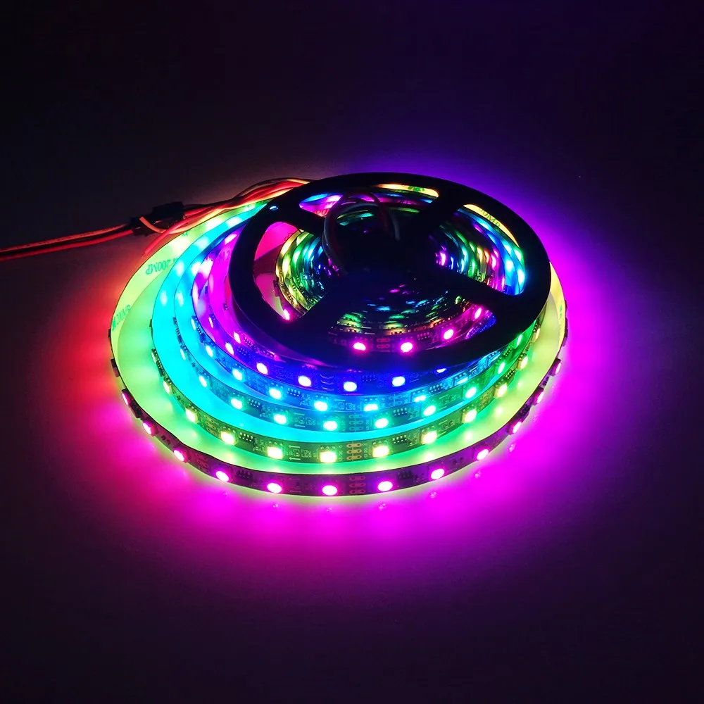 CHINCOLOR WS2811 Led Strip 5M IC Vedio show addressable individually ip30 waterproof 5050 RGB SMD 30 60 ledm 3 options  DA (4)