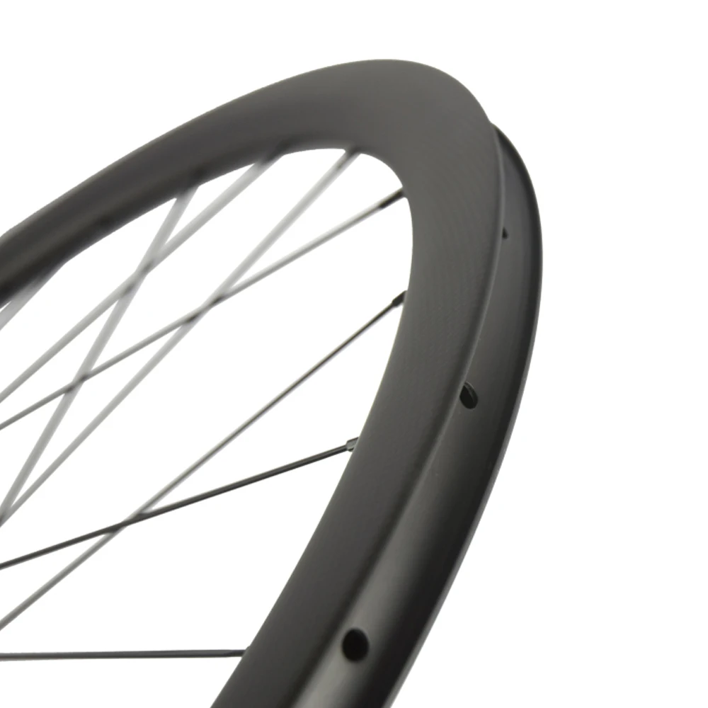 Cheap 700C Road Disc Brake 6 Bolt Hubs 30mm 40mm 45mm 55mm Carbon Clincher  Carbon Bike Bicycle Disc Wheelset Cyclocross Wheels 16