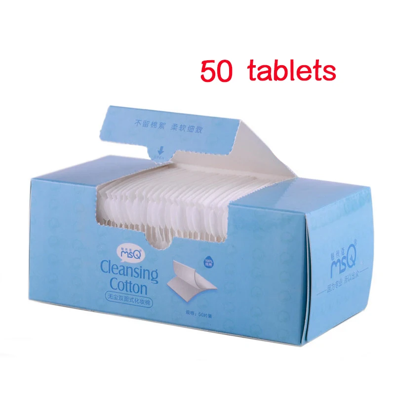 MSQ 50 tablets Cleansing cotton Mild cotton does not irritate the skin