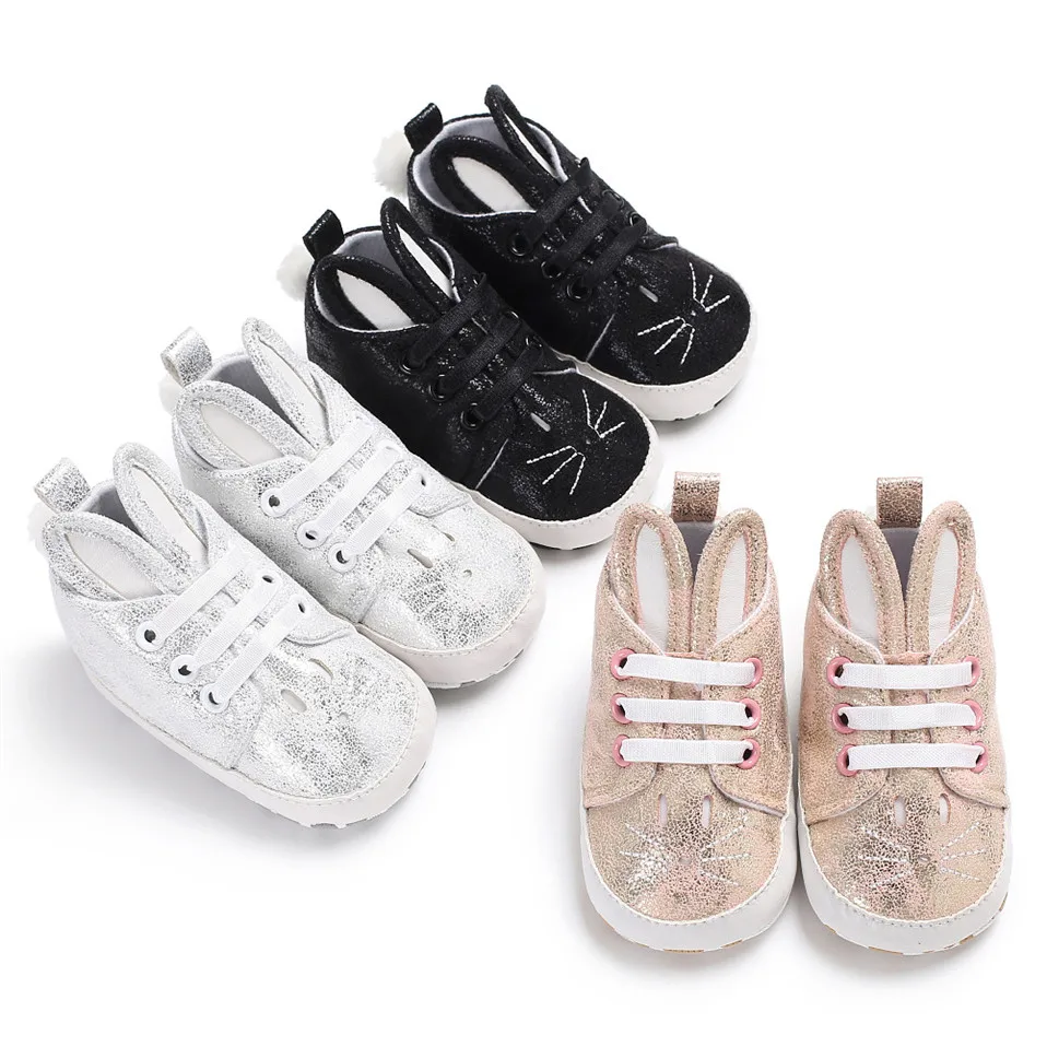 

2019 Winter Anti-Slip Keep Warm Baby Shoes Print Animal Pattern Infant Toddler Baby Girls Boys Soft Bottom First Walkers