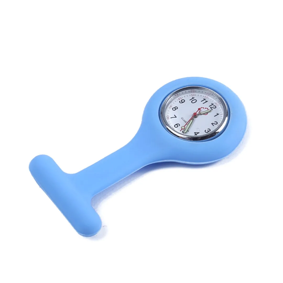 Quartz Fob Nurse Watch 2019 Silicone Brooch Luminous Pocket Watches reloj de bolsillo Doctor Medical Tunic Watch With Battery