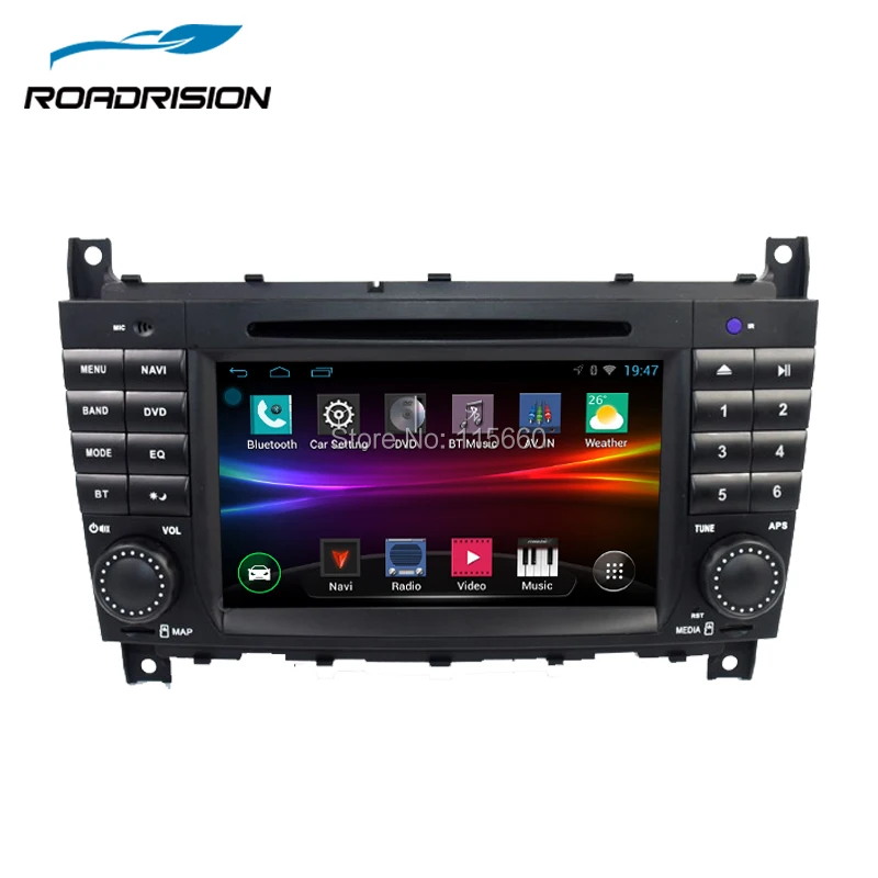RoadRision 2DIN Android 6 0 Автомобильный DVD GPS Радио Навигация для Mercedes Benz W203 W209 W219 A Class A160 C C180