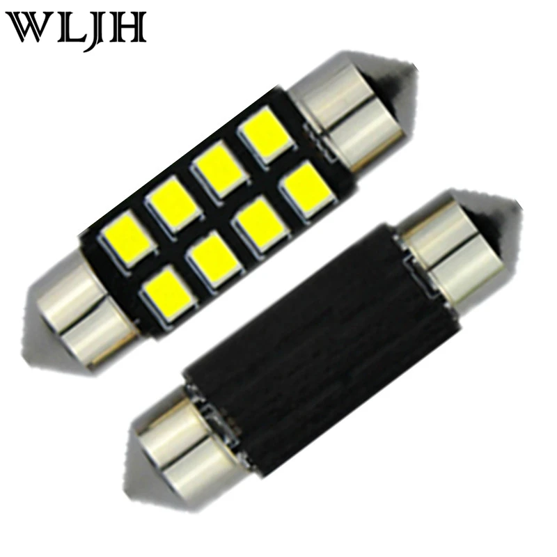2X 6 LED Pure White Car Festoon Interior Dome C5W Lights Lamp Bulb DC 12V 36mm