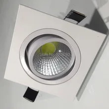 Светодиодный с квадратной cob-матрицей локальный светильник 5 Вт 7w10W12w 100 шт./лот вращающийся оболочки: белое потолочное освещение индукции лампы, AC90~ 260 V Ресторан огни