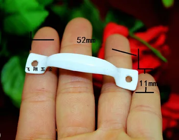 

50Pcs 52mm White handle Iron sheet Mini handle Gift Drawer Decorative handle Wholesale