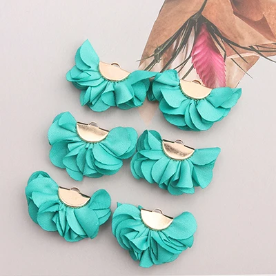 GUFEATHER F130,jewelry making,earring accessories,charms,jewelry findings,flower jewelry decoration,diy earrings,20pcs/lot - Цвет: F13008