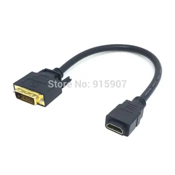 

Chenyang CY DVI 24+1 Male ale to HDMI Female Adapter Converter Cable for PC Laptop HDTV 10cm