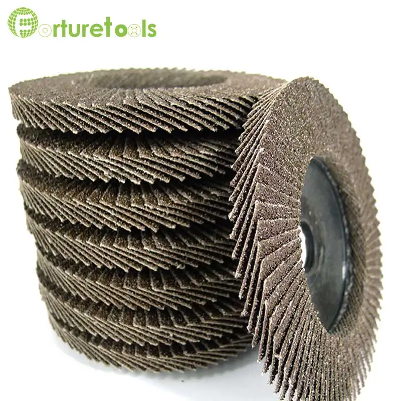 10pcs thickening flap disc sanding wheels flexible grinding disc for metal wood polishing plastic cover for angle grinder TF011 angle-grinder-discs-for-metal