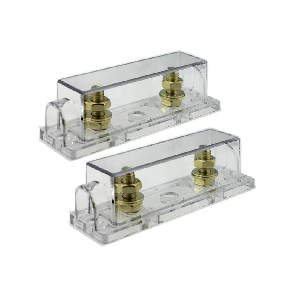 2 Pcs 150A ANL Plug in Type 150A Gold plated Fuse And ANL Fuse Holder