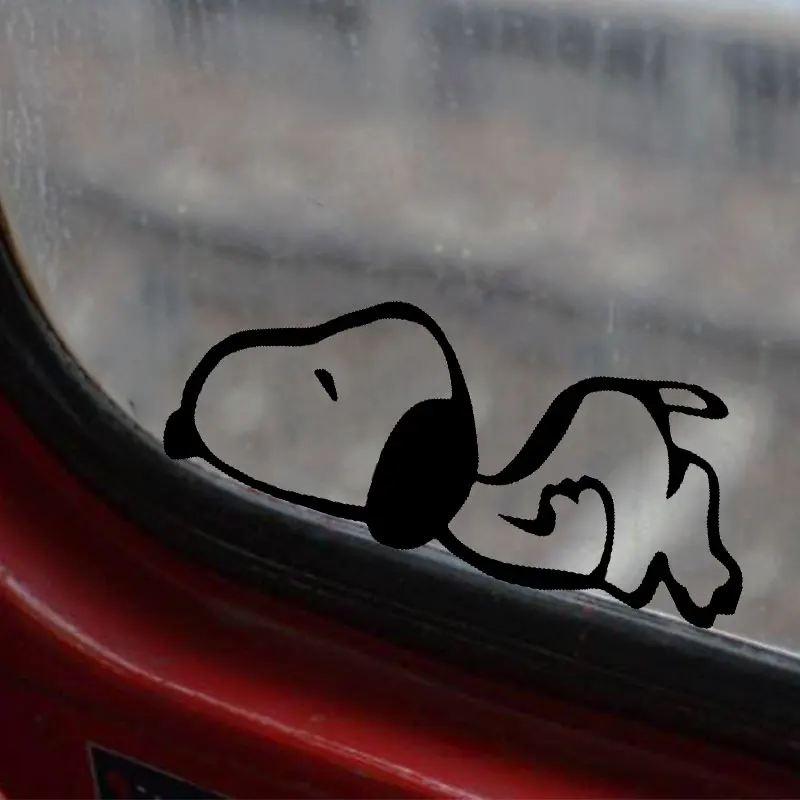 Мультяшный стикер на машину с собакой виниловые забавные водонепроницаемые