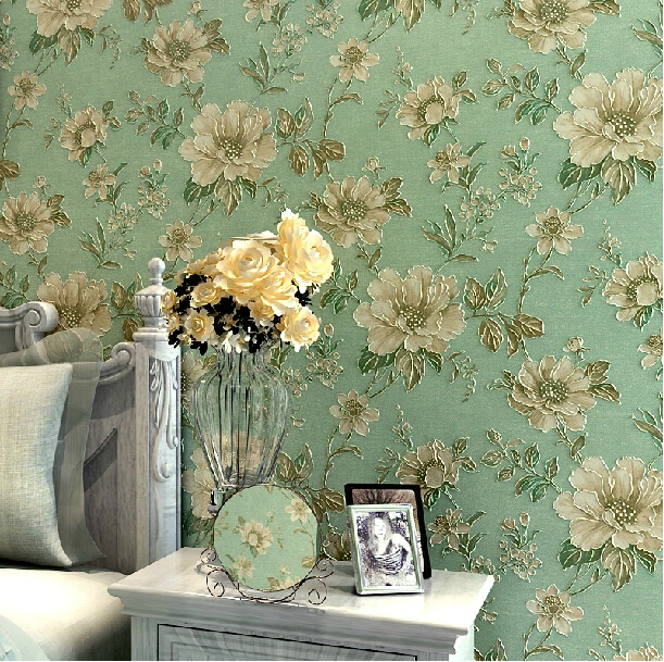American Vintage Blumentapete Hakeln Blume Vlies Tapetenbahnbreite Wohnzimmer Schlafzimmer Tapete Blumen Papel De Parede Wallpaper Brick Wall Wall Sharkwall Mount Tv Rack Aliexpress