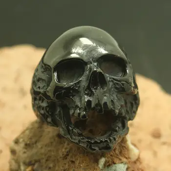 

316L Stainless Steel Cool Evil Demon Hot Skull Ring Factory Price