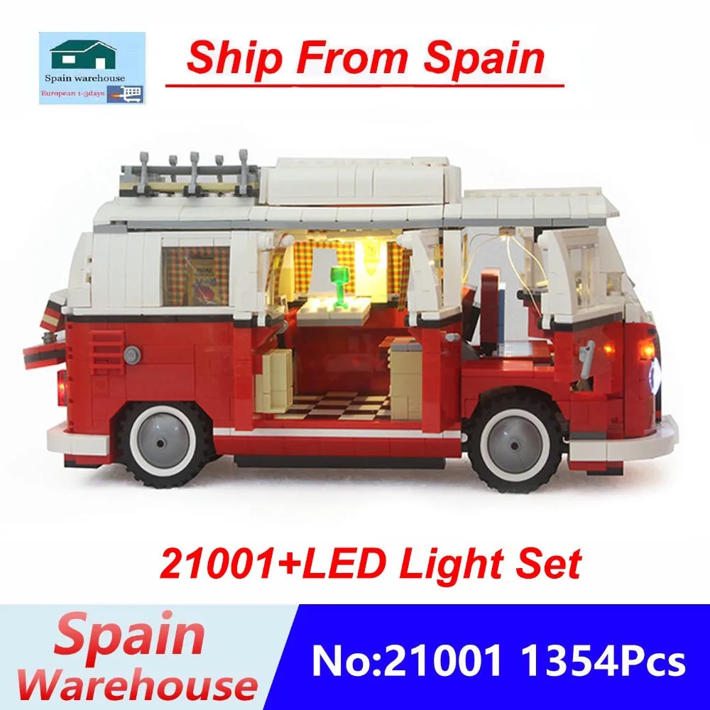 

The blocks 21001 with led light Set Technic Series Bluding Blocks Model Compatible 10220 Creator Toys Bricks gift Stock in Spain