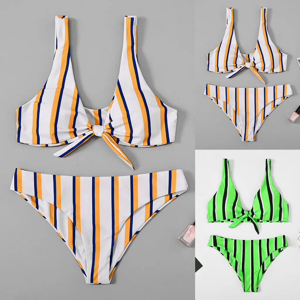 Bikini summer beauty Women Corrugated Pleated Tube Up One Pieces Bikini