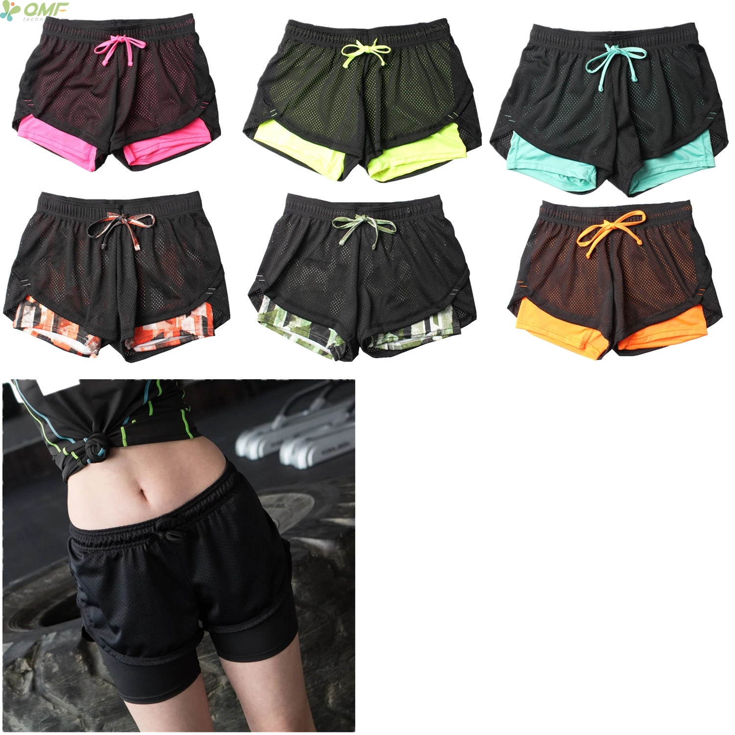 ladies 2 in 1 shorts