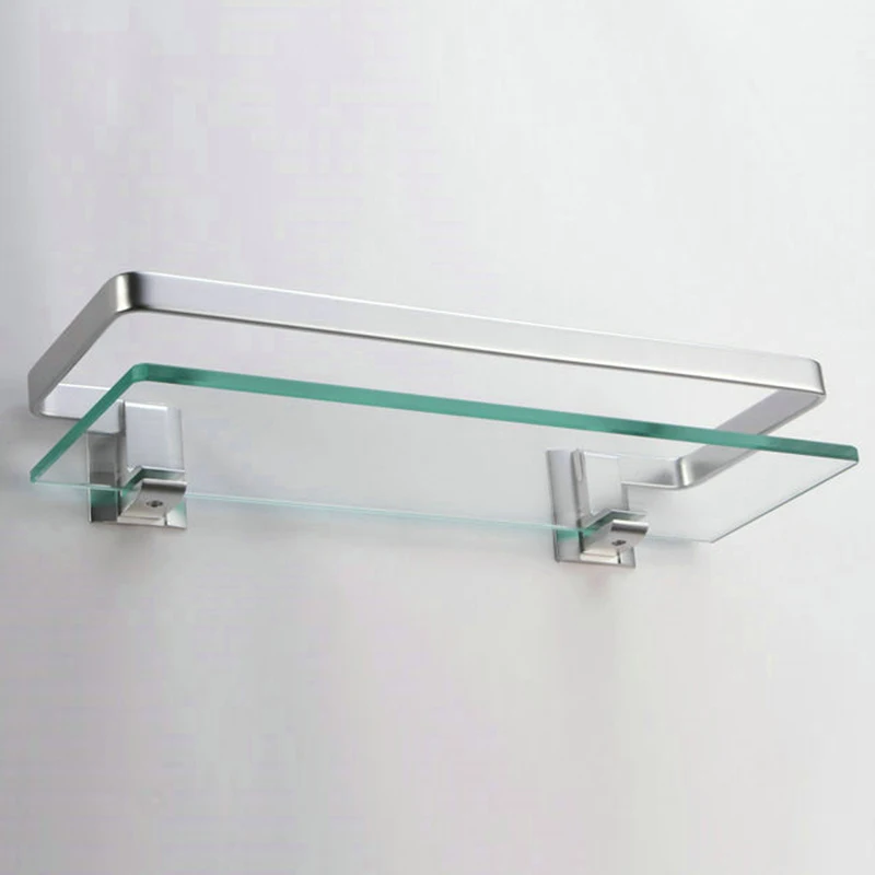 KES A4126A Aluminum Bathroom Glass Rectangular Shelf Wall Mounted, Silver Sand Sprayed-in Bathroom Shelves from Home Improvement on Aliexpress.com | ... KES A4126A Aluminum Bathroom Glass Rectangular Shelf Wall Mounted, Silver Sand Sprayed-in Bathroom Shelves from Home Improvement on Aliexpress.com | ...