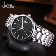 FOTINA Лучший Бренд JK Смотреть Мужчины Из Нержавеющей Стали Reloj Светящиеся Часы Часы Случайный Кварц Платье Смотреть Авто Дата Спортивные Наручные Часы