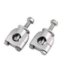 2x7/8 ''22 мм мотоциклетная ручка монтажный руль RisersClamp Серебряный монтажный стоячий зажим мотоцикл
