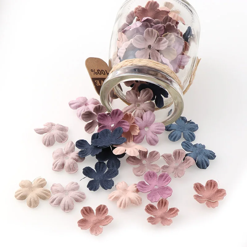 30 шт., маленькие Изысканные кожаные цветы ручной работы, искусственные цветы, украшение для свадьбы, сделай сам, скрапбукинг, ремесло, искусственный цветок