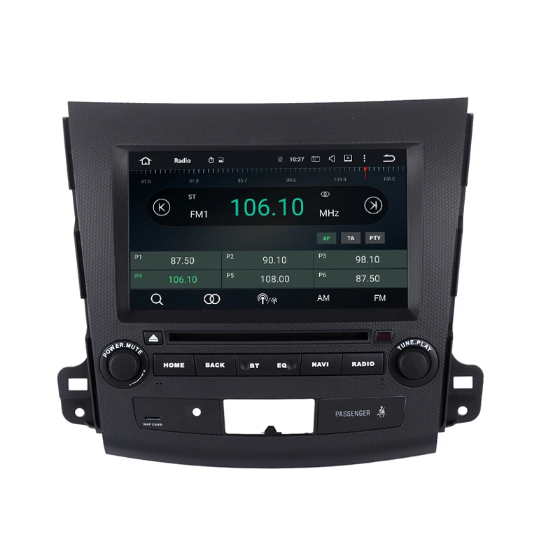 Perfect Android 8.0 car dvd gps for mitsubishi outlander 2007-2012 with Octa core PX5 4G RAM 32G ROM wifi 4g usb Auto Stereo Multimed 3
