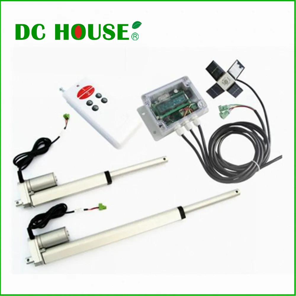 

USA Stock 6'' 12'' Linear Actuator with solar controller Dual Axis solar tracking Tracker