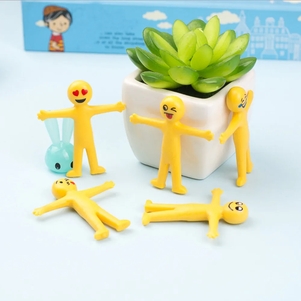 

5PC Novelty Emoji Emoticon Stretch Toys Decompression Squeeze Stress Relief Cute Squishy Toys Stress Reliever Anti-Stress DE18b