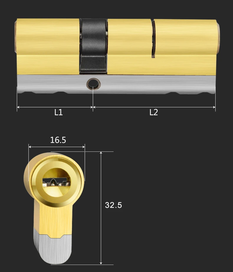 Управление один и тот же ключ открыть все 80 мм цилиндр анти-прорезание стальной бар латунный серпантин паз дверной замок цилиндр
