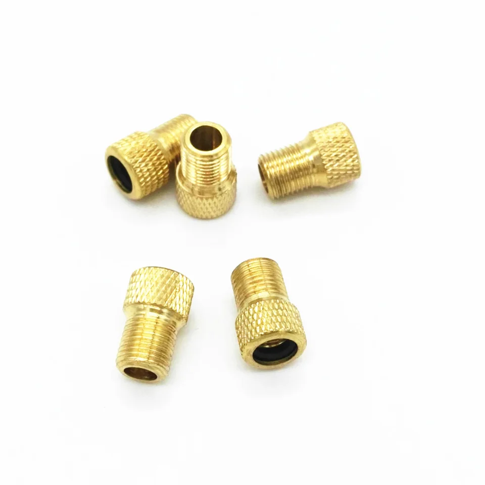 Sale Copper road bike bicycle valve adapters wind fire wheels adapters gas nozzle air valve Conversion head Converter TL0202 0