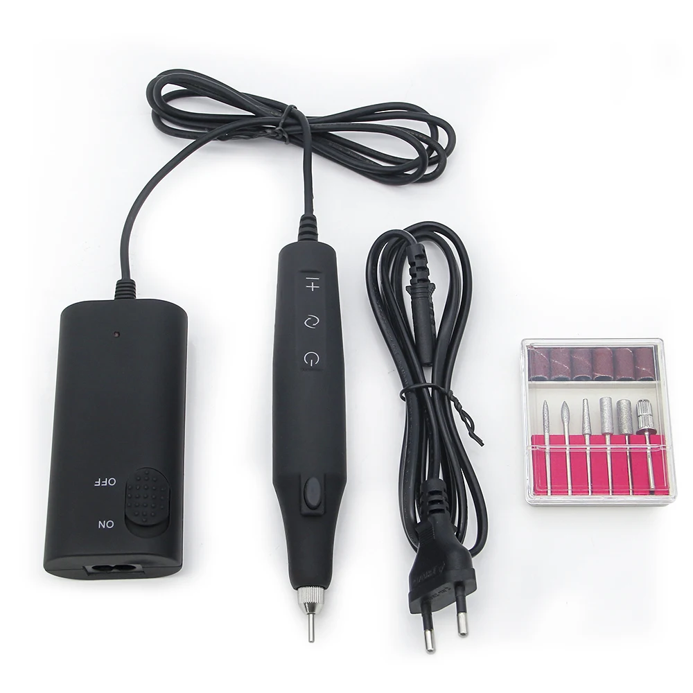 

LKE 25000RPM Electric Nail Drill Manicure Machine Milling Cutters For Apparatus Portable Nail Art Equipment Tools For Nails