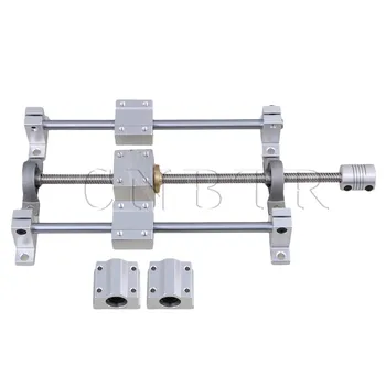 

CNBTR T8 Horizontal Dual Rails 200mm Optical Axis & 250mm 8mm Lead Screw Set