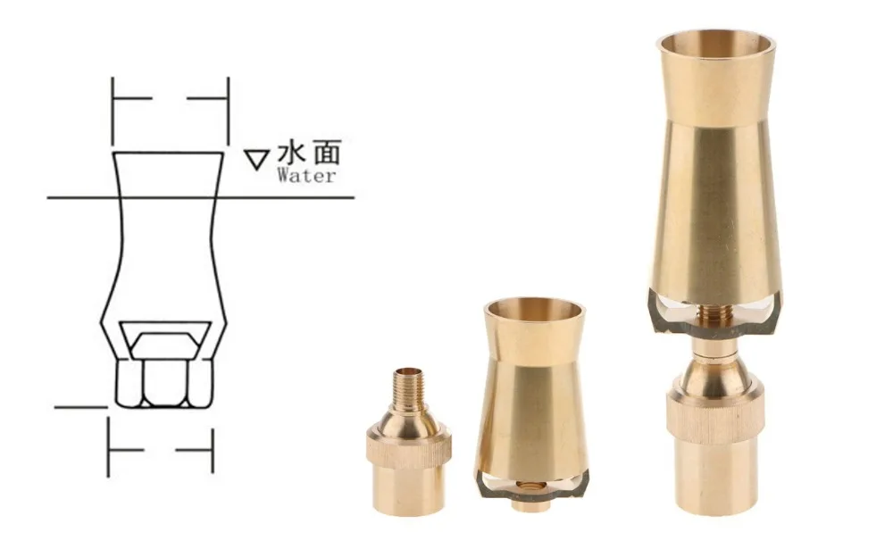 " латунь пузырь фонтан сопла, сад пейзаж спринклерной, автономных фонтаны, опрыскиватели, Пруд насос сопла, водный сад Наборы