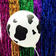 Ballons en Latex pour patte de vache, 10 pièces, 12 pouces, 3.2g, noirs, animaux blancs, décorations de fête d'anniversaire, gonflables à l'hélium, cadeaux