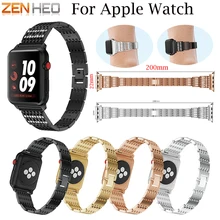 Роскошный ремешок для часов браслет для Apple Watch Series 1 2 3 ремешок из нержавеющей стали со стразами 38 мм 42 мм ремешок для браслета