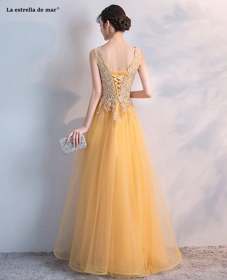 Vestido boda mujer invitada2021 Новое сексуальное платье подружки невесты из тюля с v образным