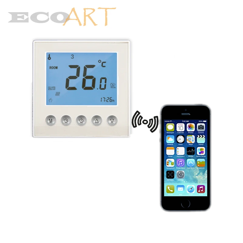 WiFi Controller Heating Thermostat 7 Days Programmable With Backlight App Remotely Control | Бытовая техника