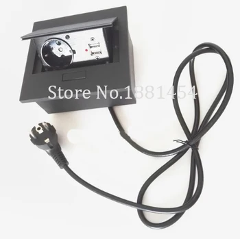 

2019 high quality EU plug power furniture table socket with charge USB along with led light,usb socket outlet /desktop socket
