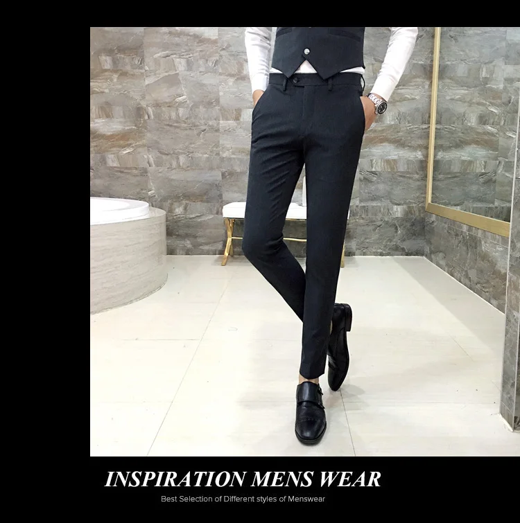 Модный популярный бренд, мужские повседневные костюмы высокого качества с легкой заботой, мужские тонкие корейские стильные женские блейзеры, жилеты и брюки