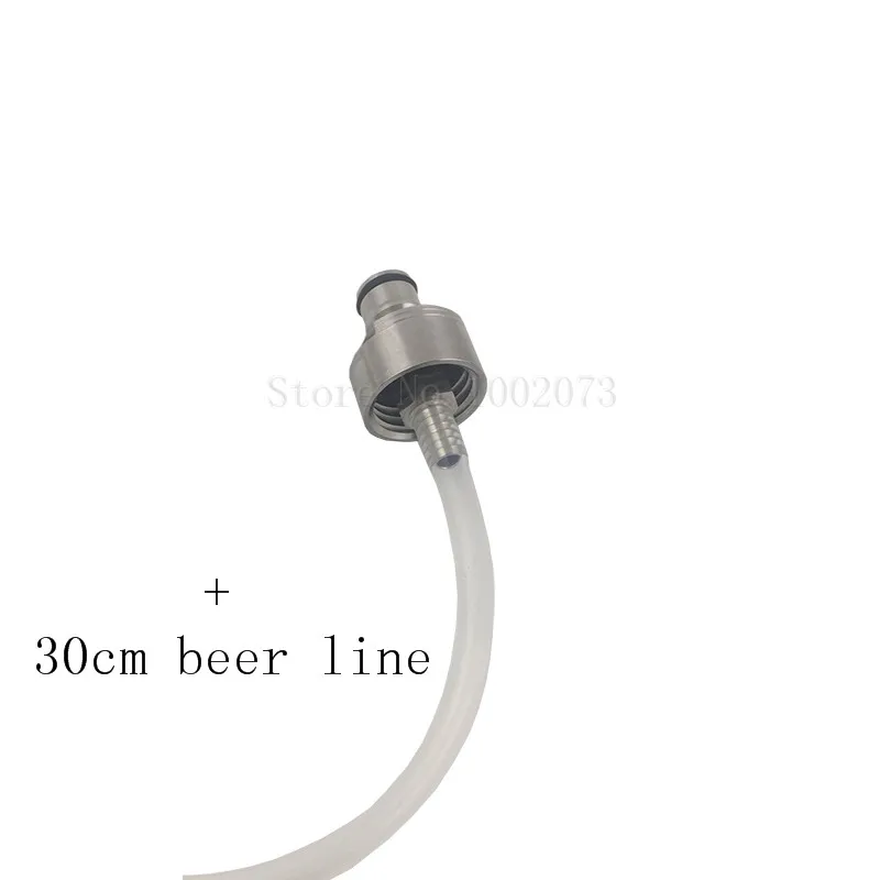 Brewing Beer Carbonation Cap W 516 Barb Ball Lock Type with 30cm silicone tube For homebrew Beer Fast Soda Water Soft Drink (2)