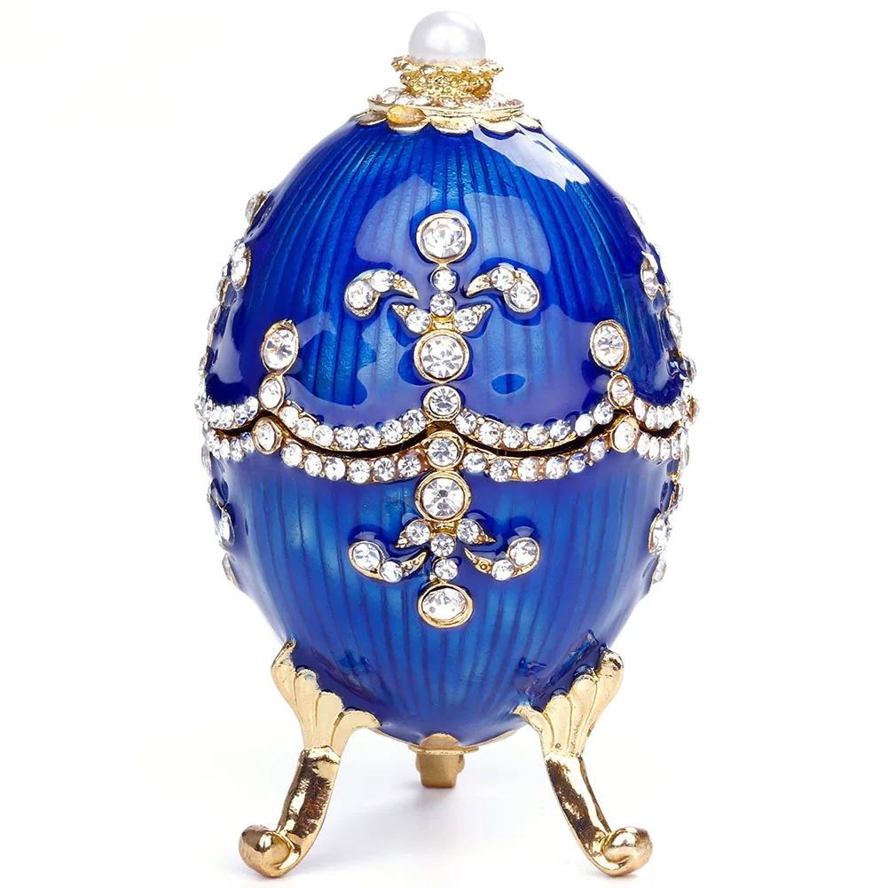 

Egg Jewelry Box with Tripod for Rings Earrings Jewelry Metal Home Decorations SDF-SHIP