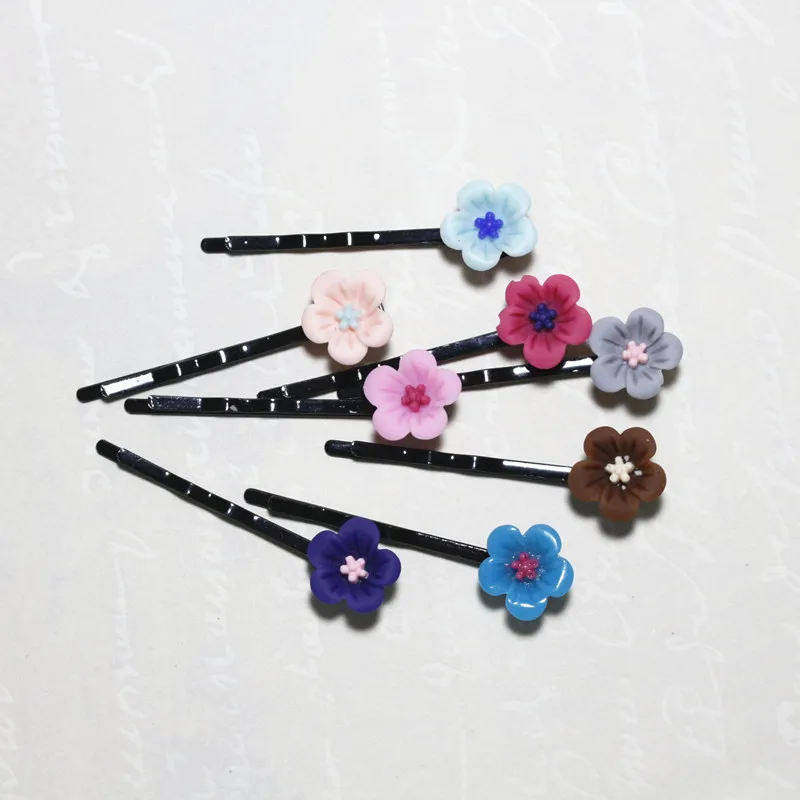 

100 New Popular Girls Women Little plum Hair Accessories cute children Hair Clips Bridal Hairpins Accessories