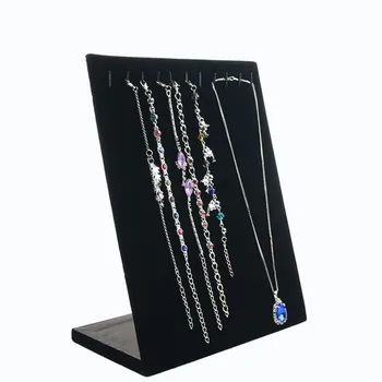 

Jewelry Organizer Storage Stand For Dangling Pendant Necklace Display Jewelry Display Show Holder Rack 11 Hooks Black Color