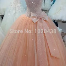 Роскошные пышные платья Vestidos De 15 Anos Фактическое изображение бисера тюль бальное платье Длинные вечерние платья для выпускного на заказ