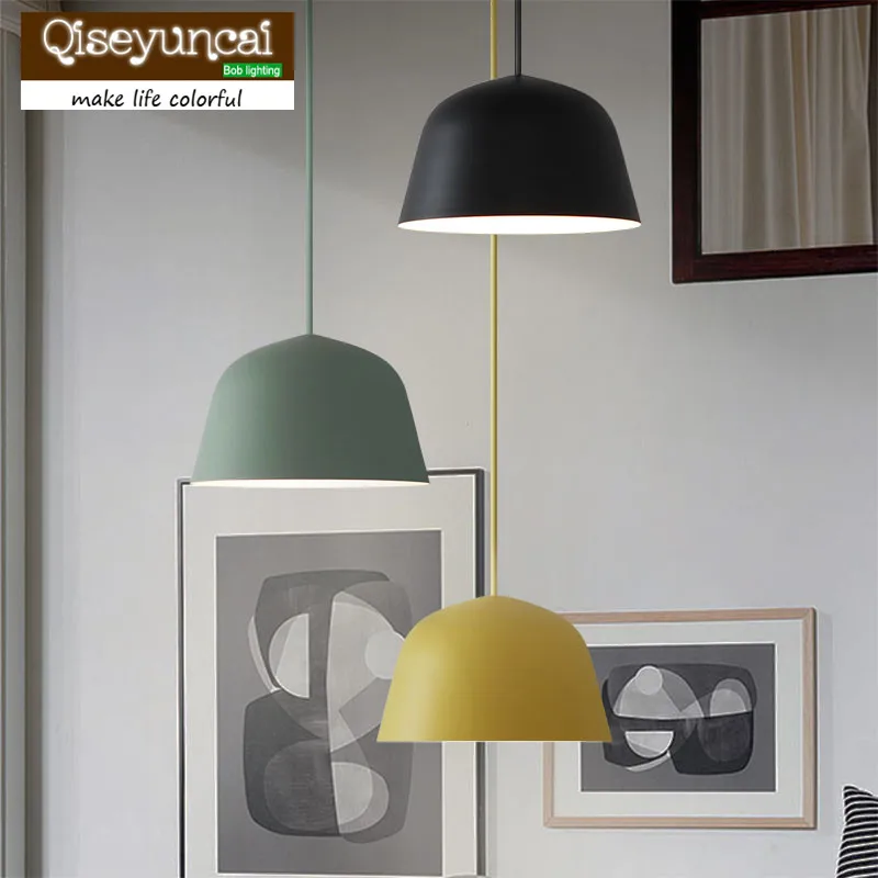 

Qiseyuncai The Nordic minimalist modern Bar Cafe Restaurant Macarons creative bedroom lamp Jane Chandelier