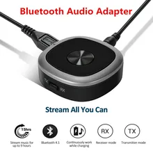 3,5 мм беспроводной аудио адаптер Bluetooth 4,1 передатчик приемник музыкальный адаптер APT-X ключ с микрофоном для ТВ/домашней звуковой системы