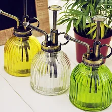 Бесплатная доставка Новое прибытие Zakka Цветные полосы стекло лейки/Полива Сада/Завод Waterer/Стекло Инструмент/сад Питания