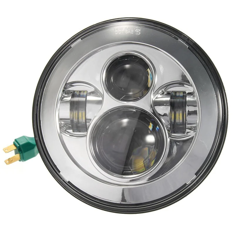 Chrome 7 headlight +4.5 inch fog light+7 Mounting Ring Bracket (10)