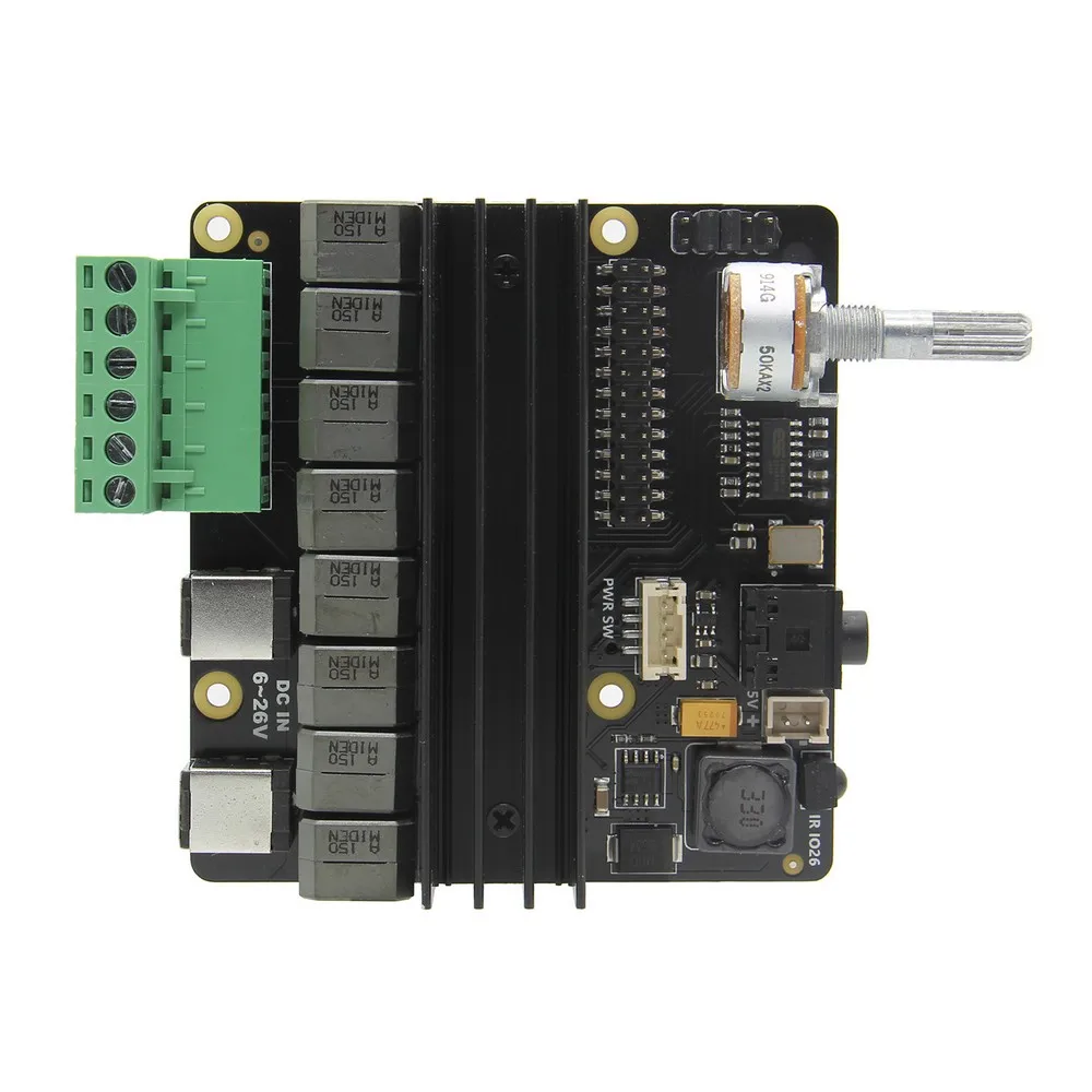 Raspberry pi 4 компьютер Model B HIFI DAC + AMP Плата расширения X450 Аудио Звуковая карта для Pi 4/Pi