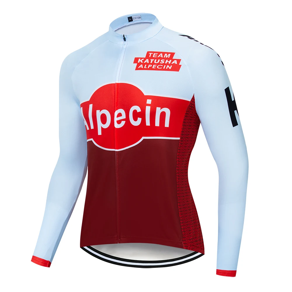 2019 Pro Team Велоспорт Джерси для мужчин с длинным рукавом Тонкий Весна велосипедная