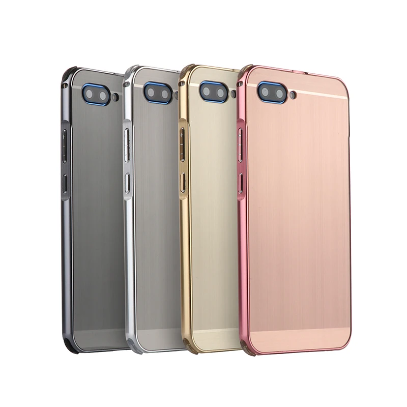 

For Huawei Honor 10 Case Honor10 Brushed Back Cover Hard Case with Plating Metal Frame Case for Huawei Honor 10 Cover Capa
